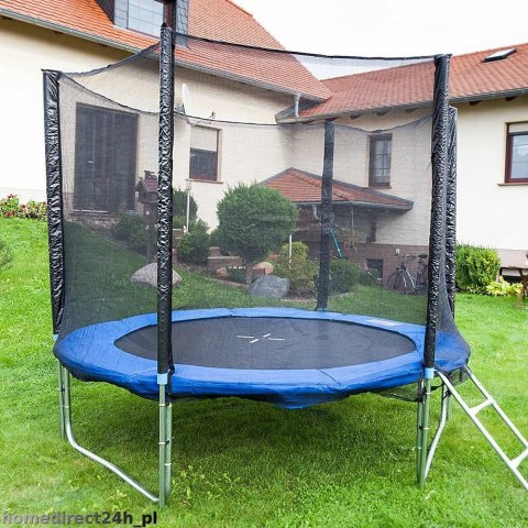 Velká zahradní trampolína 250 cm se sítí, krytem a žebříkem v sadě HD15434